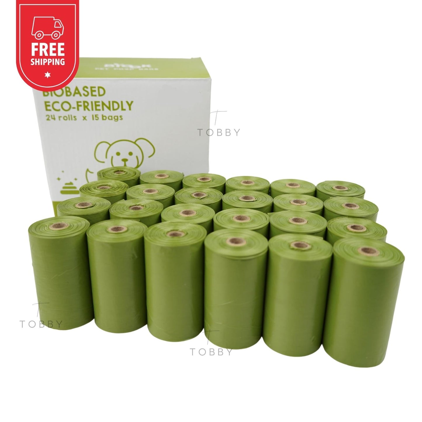 Bolsas Caca Perro ECO-FRIENDLY (360 Bolsas)