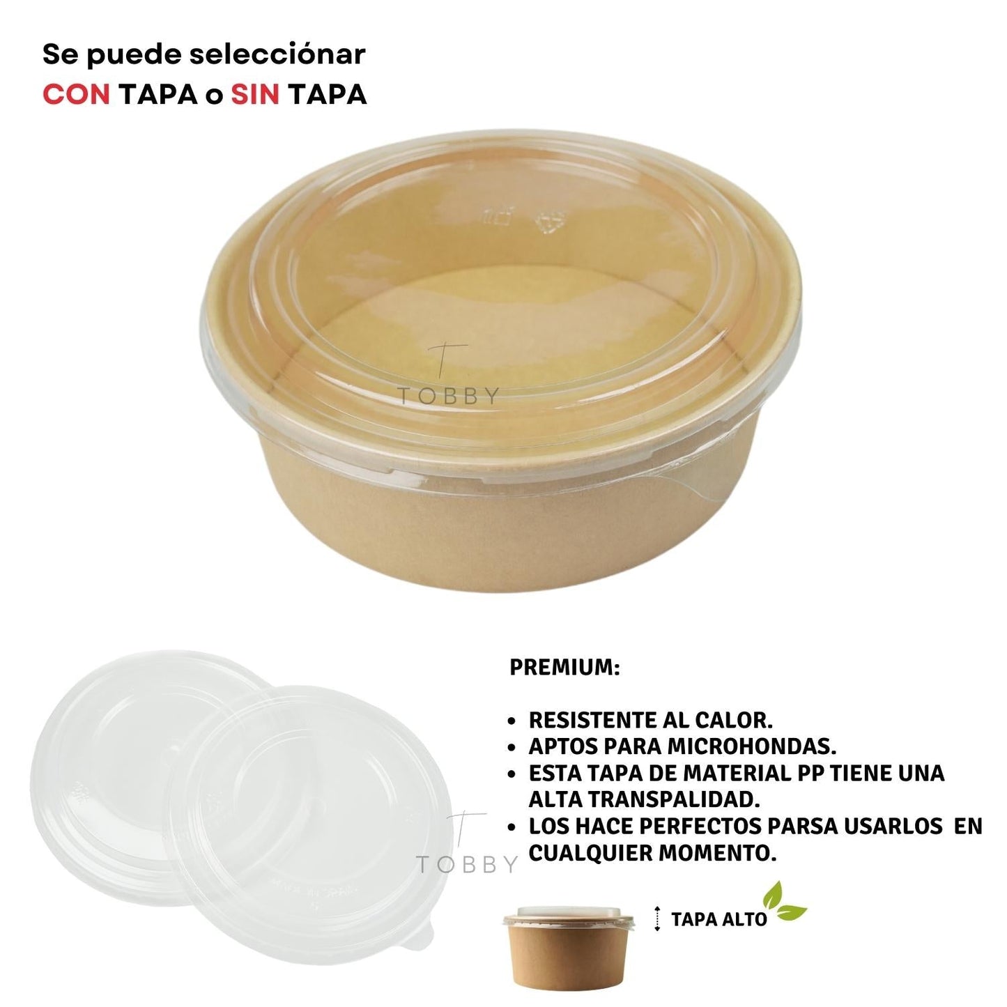 Ensalada de Papel Kraft SIN Tapa (300 uds.)