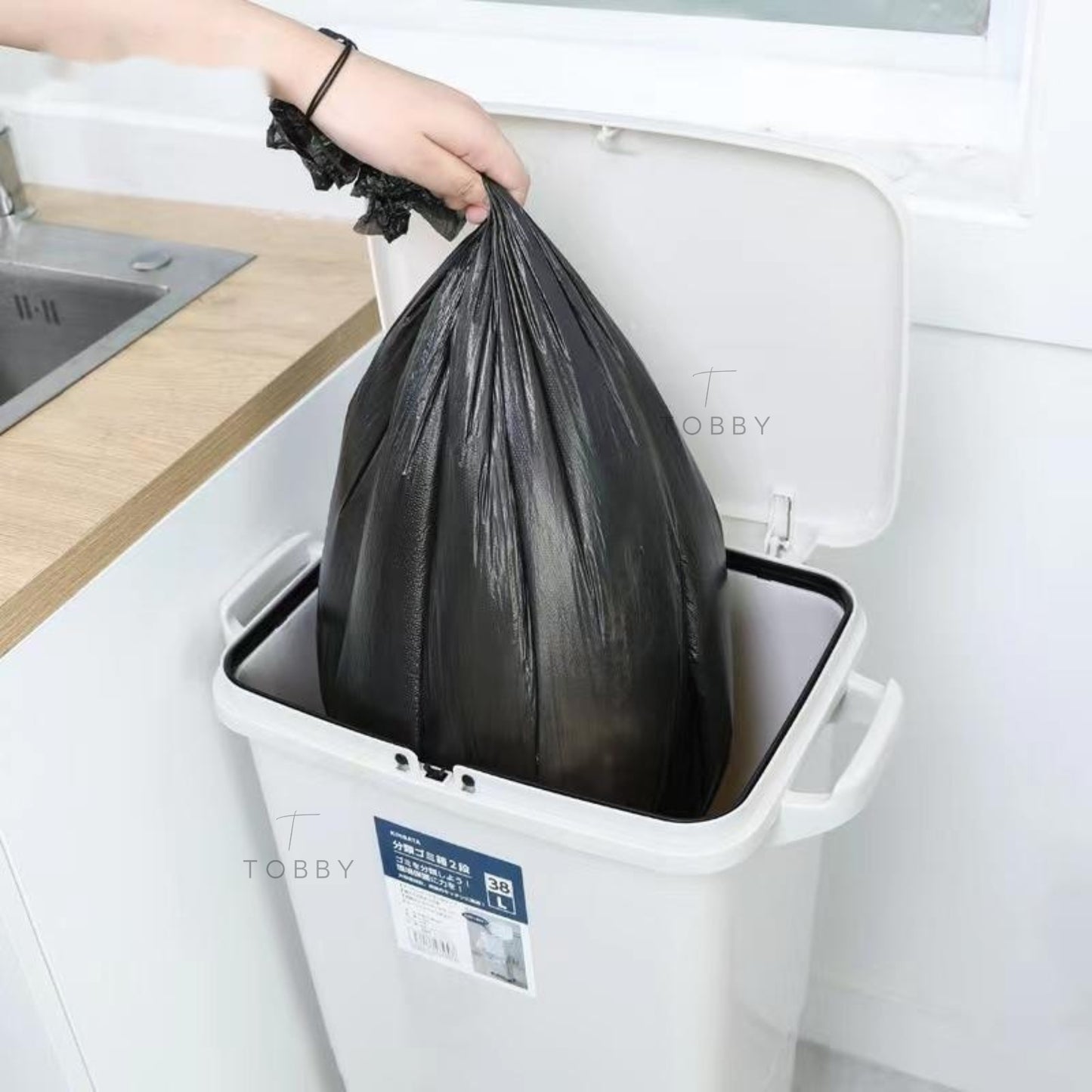 100% Bolsas Compostables Basura (180 Bolsas) - PREMIUM