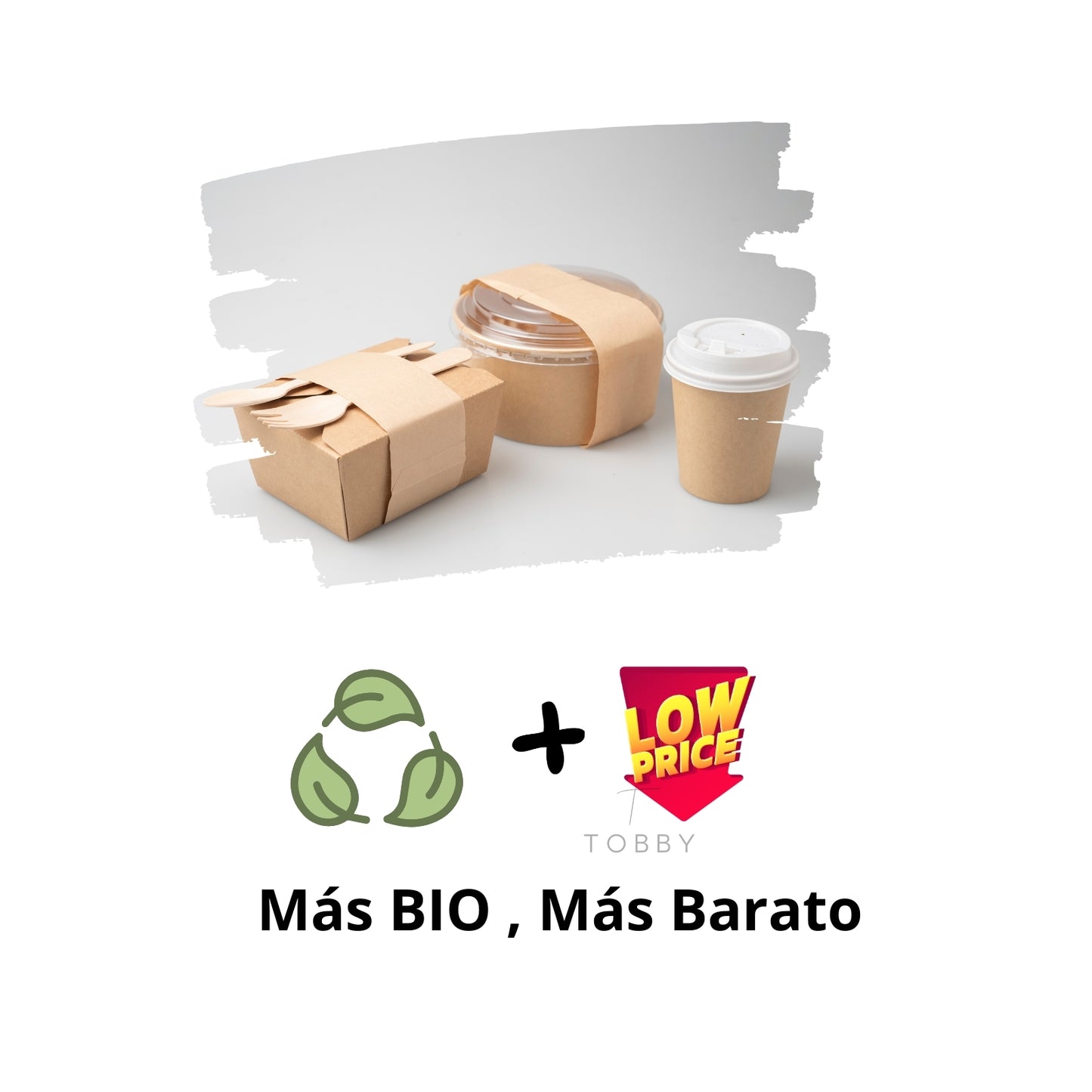 Bolsas de Papel con Asa Plana Marrón 90g/m2