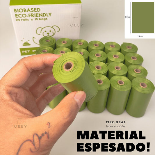 Bolsas Caca Perro Extra Gruesas (300 Bolsas+1 Dispensador)
