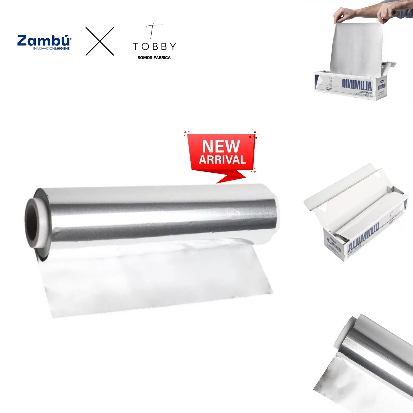 Papel Aluminio Profesional 30 cm x 200 metros - Calidad Premium