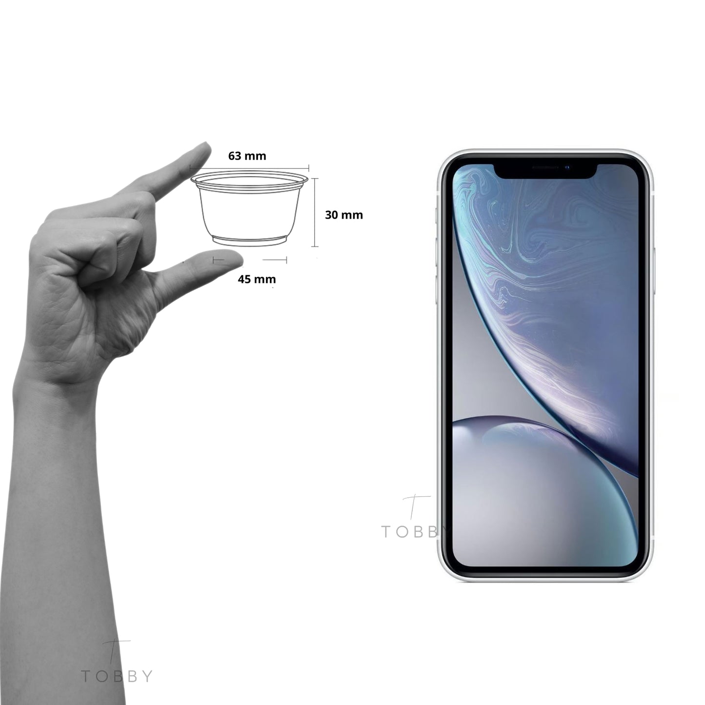 Tarros de Plástico con Tapa Pequeños