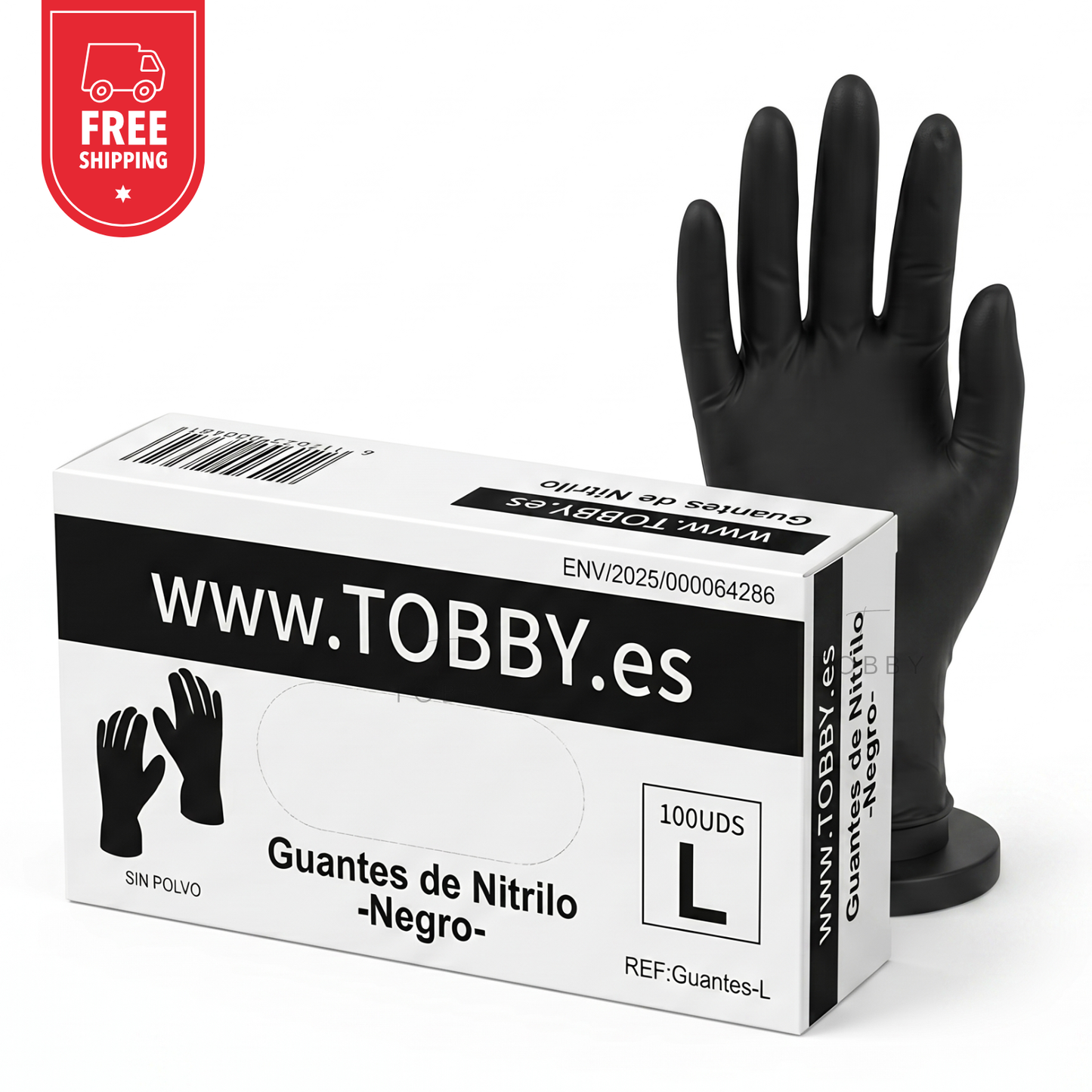 Guantes de Nitrilo Negro de Alta Resistencia