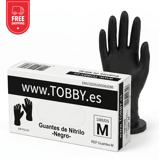 Guantes de Nitrilo Negro de Alta Resistencia
