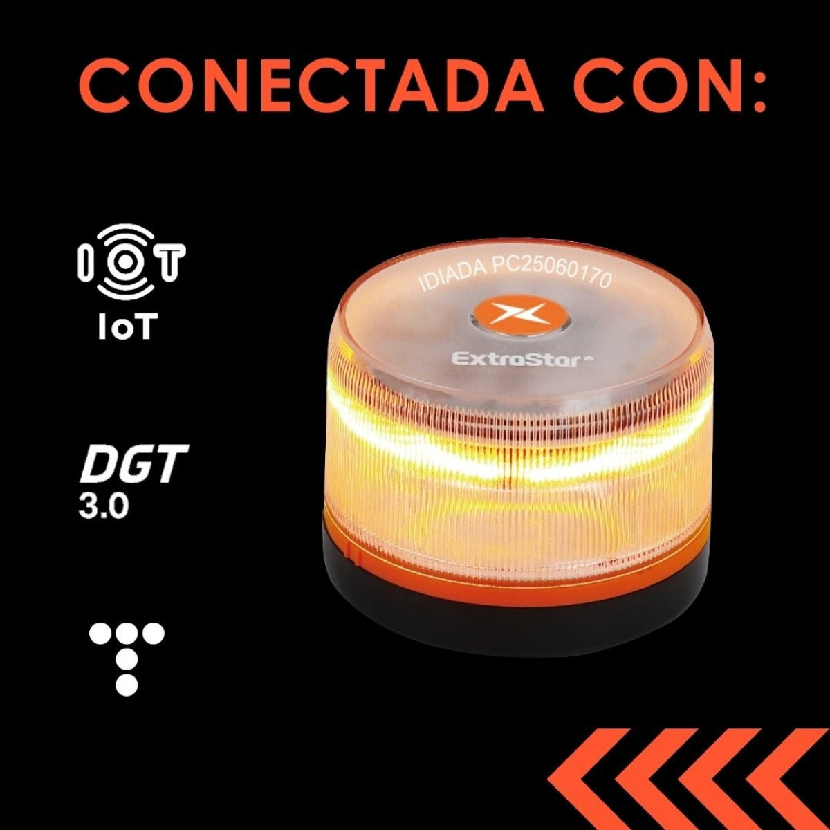 Luz de emergencia para coche, baliza V16, Homologada DGT 2026