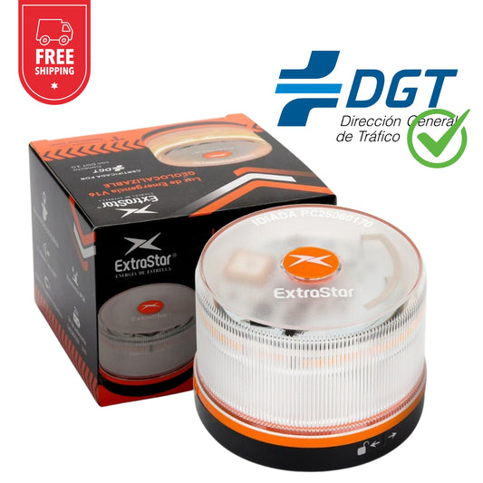 Luz de emergencia para coche, baliza V16, Homologada DGT 2026