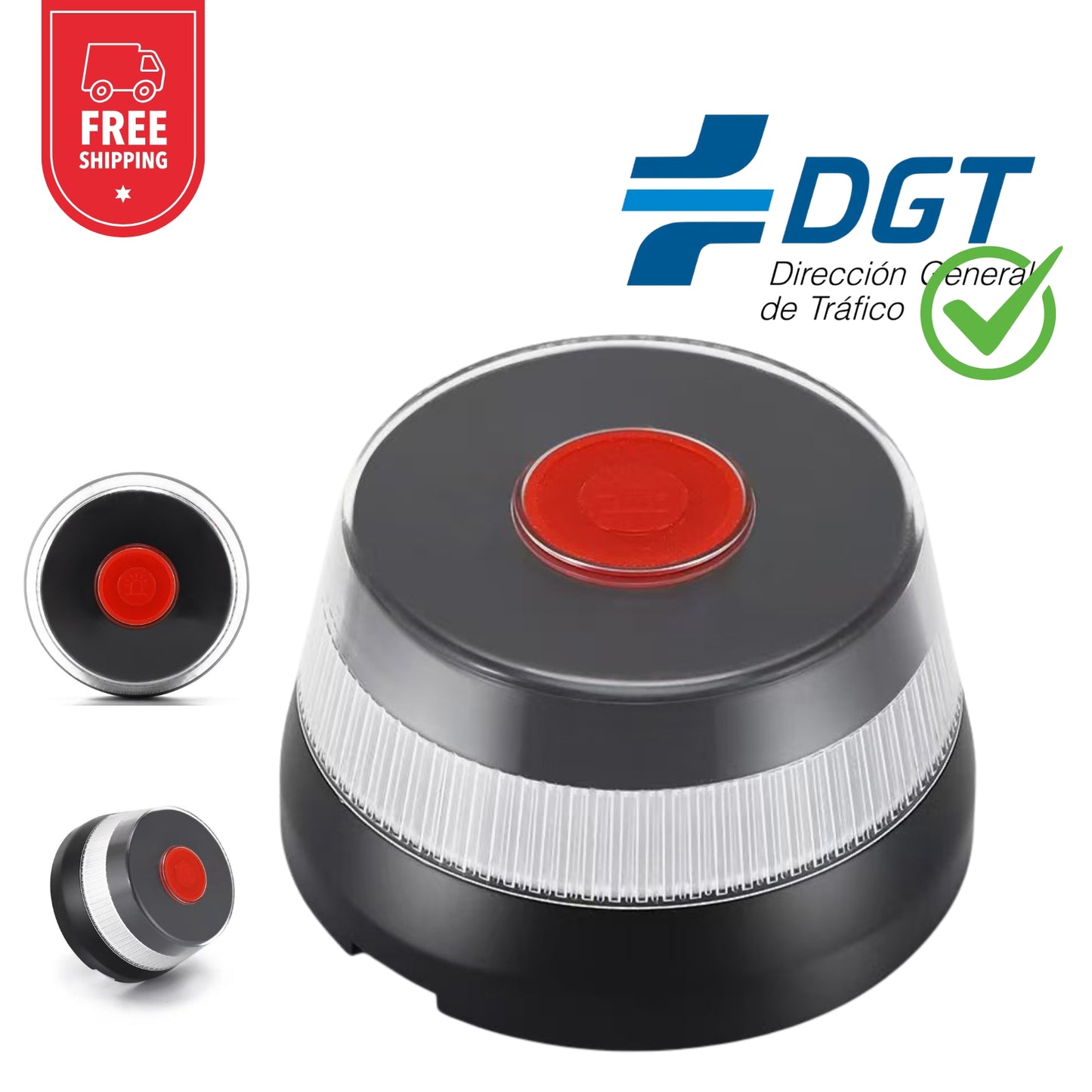 Luz de emergencia para coche, baliza V16, Homologada DGT 2026