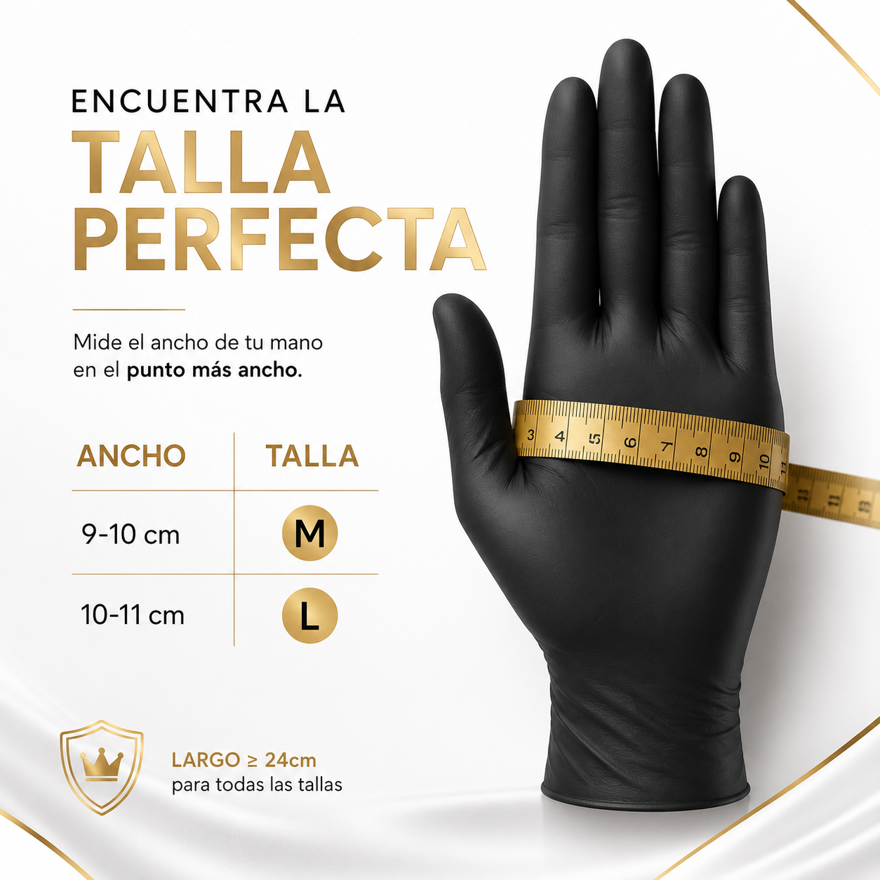 Guantes de Nitrilo Negro de Alta Resistencia