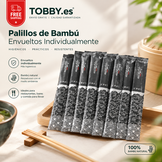 Palillos Desechables Bambú 1400 Pares.